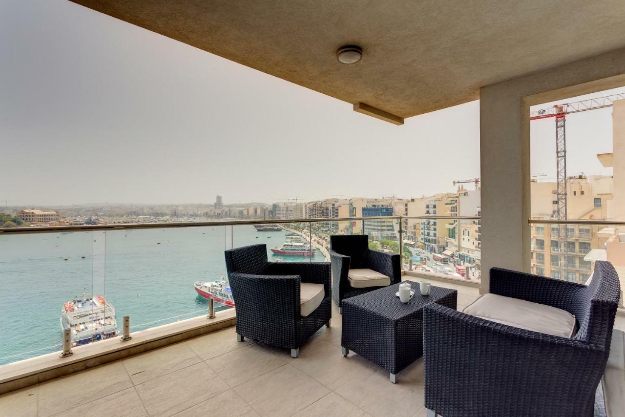 Contemporary, Luxury Apartment With Valletta And Harbour Views Sliema Buitenkant foto